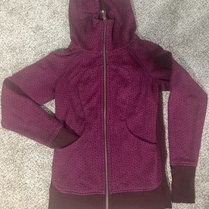 Lululemon Burgundy and Pink Scuba Hoodie